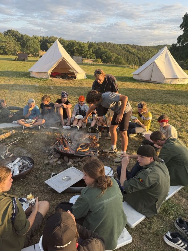 Cuisine sur feu de bois